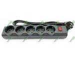  DEFENDER 1,8 m, 5 socket, ES largo, Black