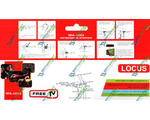 Антенна DVB-T2 Locus HDA-228C4 (22 дб активная) 0,41м