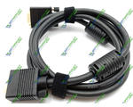 Шнур VGA-VGA ULT-unite 3+9, с фильтрами, gold, 1,5м, чёрный (5-0750-1)