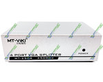 VGA Splitter 1x4 MT-VIKI (1920x1440, 250MHz), металл + Блок питания 9V (4-0111)