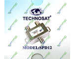 Splitter 2-WAY TECHNOSAT SPD12 5-2300MHZ, с проходом питания